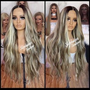 Human Hair Blended Lace Front Wig